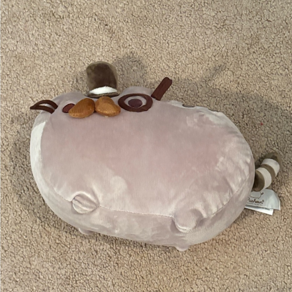 Pusheen Gray Plush with Brown Accents